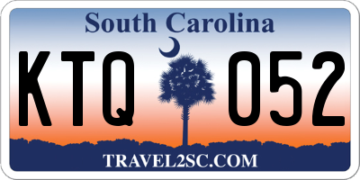 SC license plate KTQ052