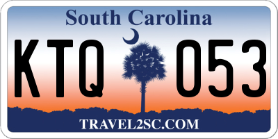 SC license plate KTQ053