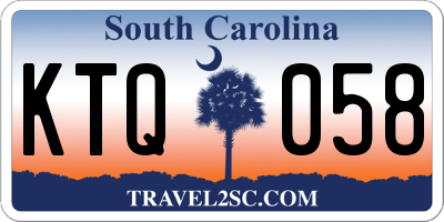 SC license plate KTQ058