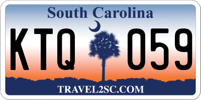 SC license plate KTQ059