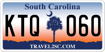 SC license plate KTQ060