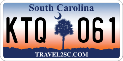 SC license plate KTQ061
