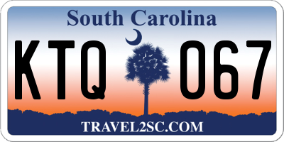 SC license plate KTQ067