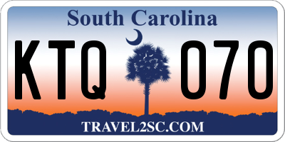 SC license plate KTQ070