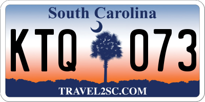 SC license plate KTQ073