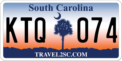 SC license plate KTQ074