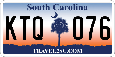 SC license plate KTQ076