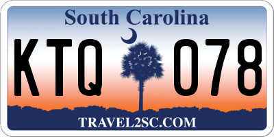 SC license plate KTQ078