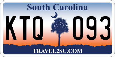 SC license plate KTQ093