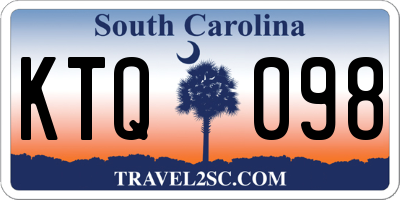 SC license plate KTQ098