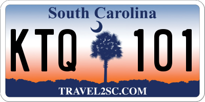 SC license plate KTQ101