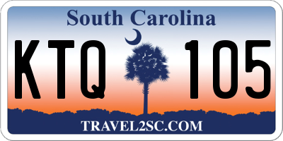SC license plate KTQ105