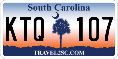 SC license plate KTQ107