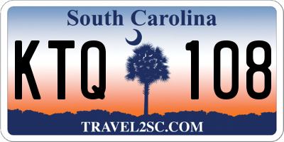 SC license plate KTQ108