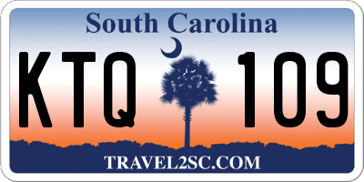 SC license plate KTQ109