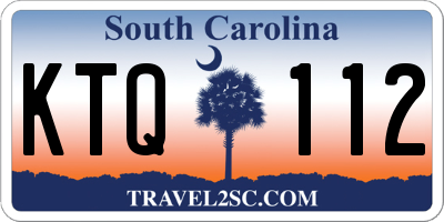 SC license plate KTQ112