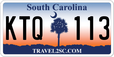 SC license plate KTQ113