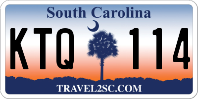 SC license plate KTQ114