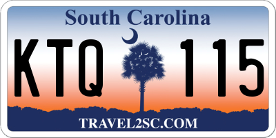 SC license plate KTQ115