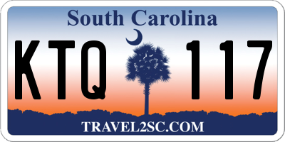 SC license plate KTQ117