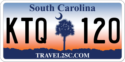 SC license plate KTQ120