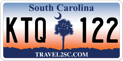 SC license plate KTQ122