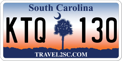 SC license plate KTQ130