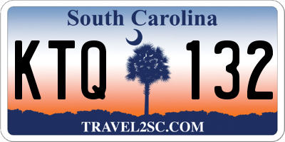 SC license plate KTQ132