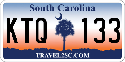 SC license plate KTQ133