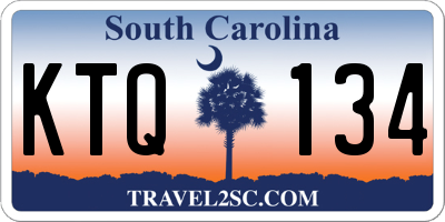 SC license plate KTQ134