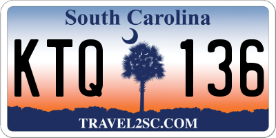 SC license plate KTQ136