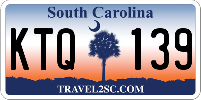 SC license plate KTQ139