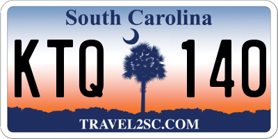SC license plate KTQ140