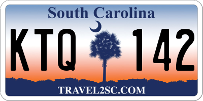 SC license plate KTQ142