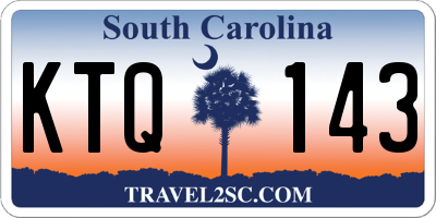 SC license plate KTQ143