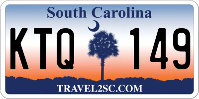 SC license plate KTQ149