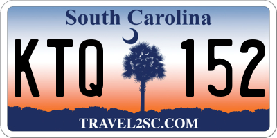 SC license plate KTQ152