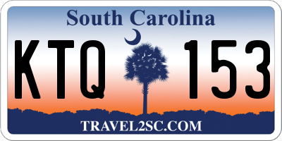 SC license plate KTQ153
