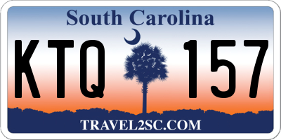 SC license plate KTQ157