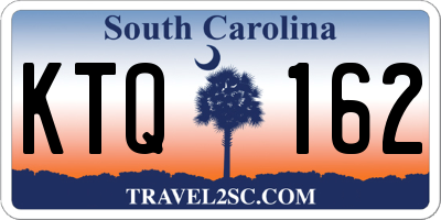 SC license plate KTQ162
