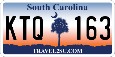SC license plate KTQ163