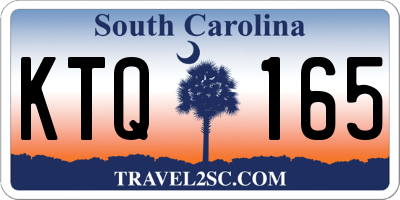 SC license plate KTQ165