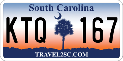 SC license plate KTQ167