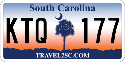 SC license plate KTQ177