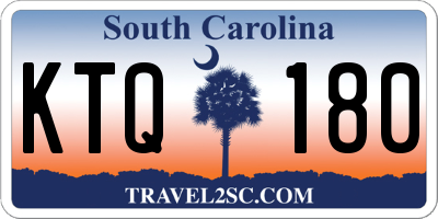 SC license plate KTQ180