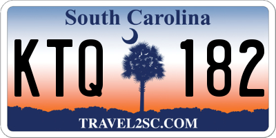 SC license plate KTQ182