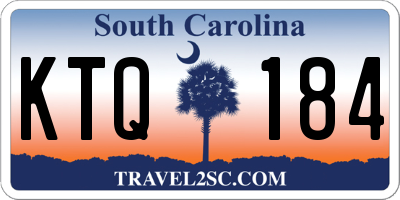 SC license plate KTQ184