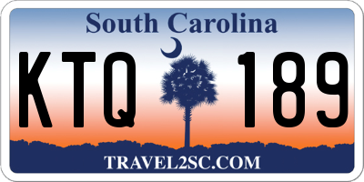 SC license plate KTQ189