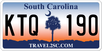 SC license plate KTQ190