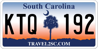 SC license plate KTQ192